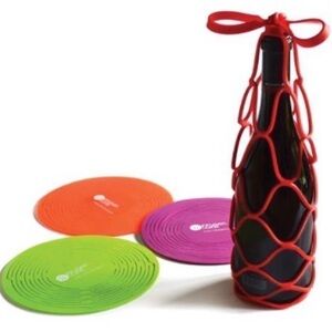 Infusion Living Wine Orange Silicone Bottle Net